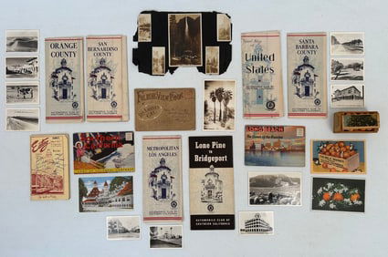 Antique and Vintage California Travel Ephemera