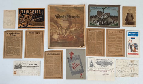 15 piece Memphis, Tennessee Ephemera Lot
