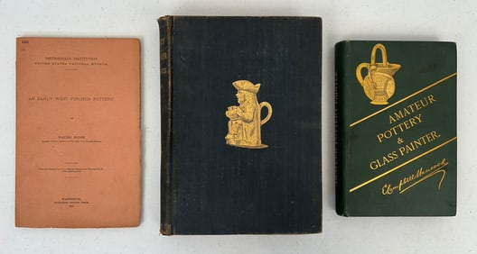 3 Early Pottery, Glass and Porcelain Books