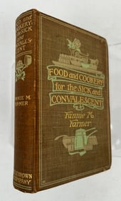 1st Ed. Food & Cookery for the Sick & Convalescent