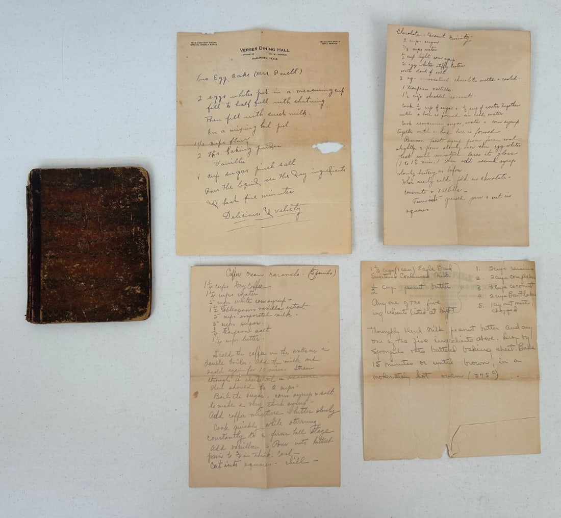 Late 19th / Early 20th C. Hand-written Cookbook (1 of 20)