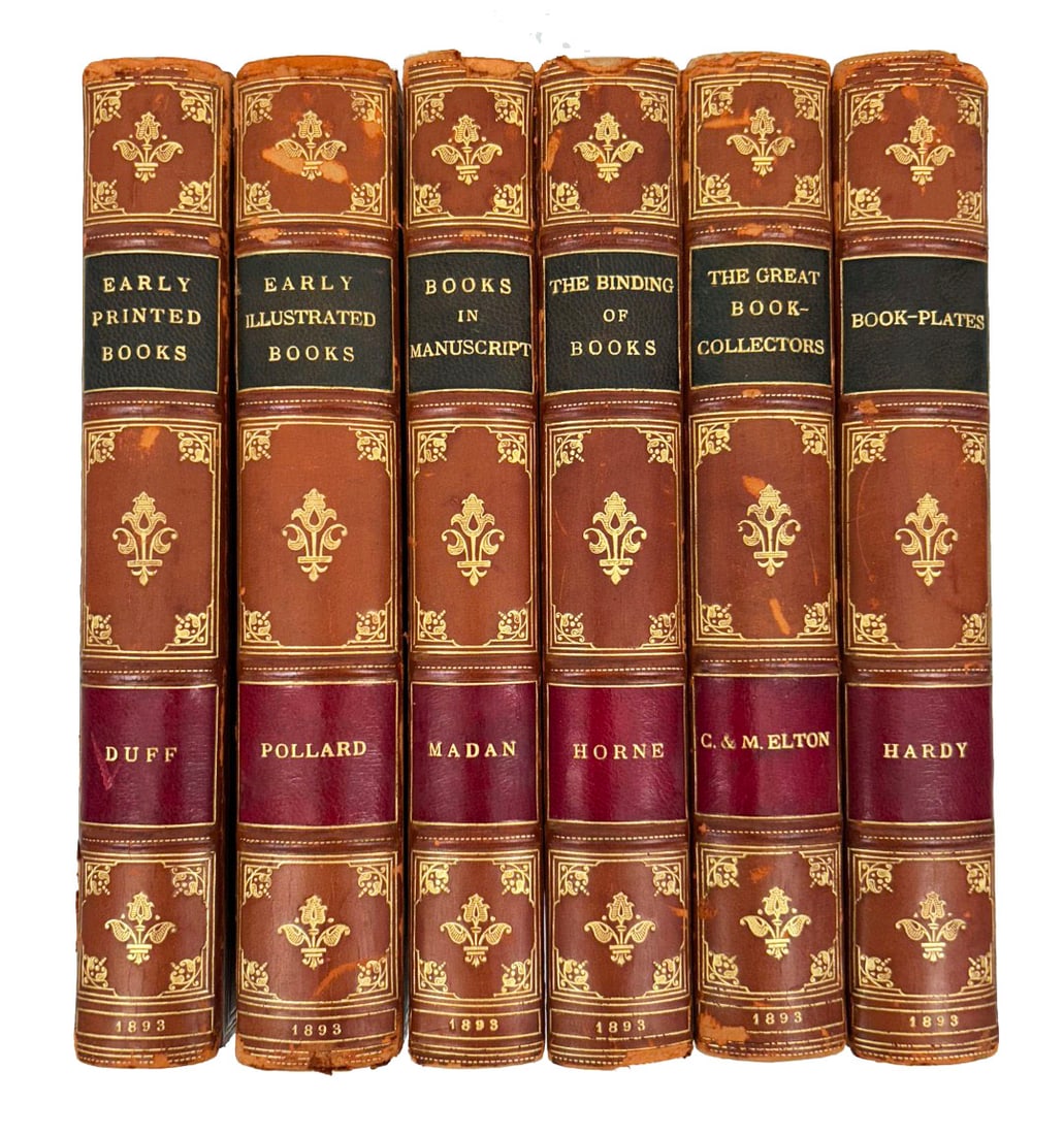 6 Vol "Books About Books" Full Leather Bound Set (1 of 20)