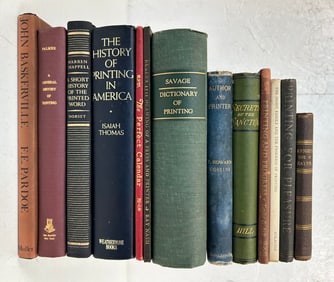 13 Misc. Hardcover Books on Printing