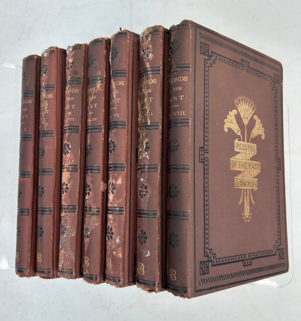 7 Volume Set - Records of the Past c. 1873 (1 of 14)