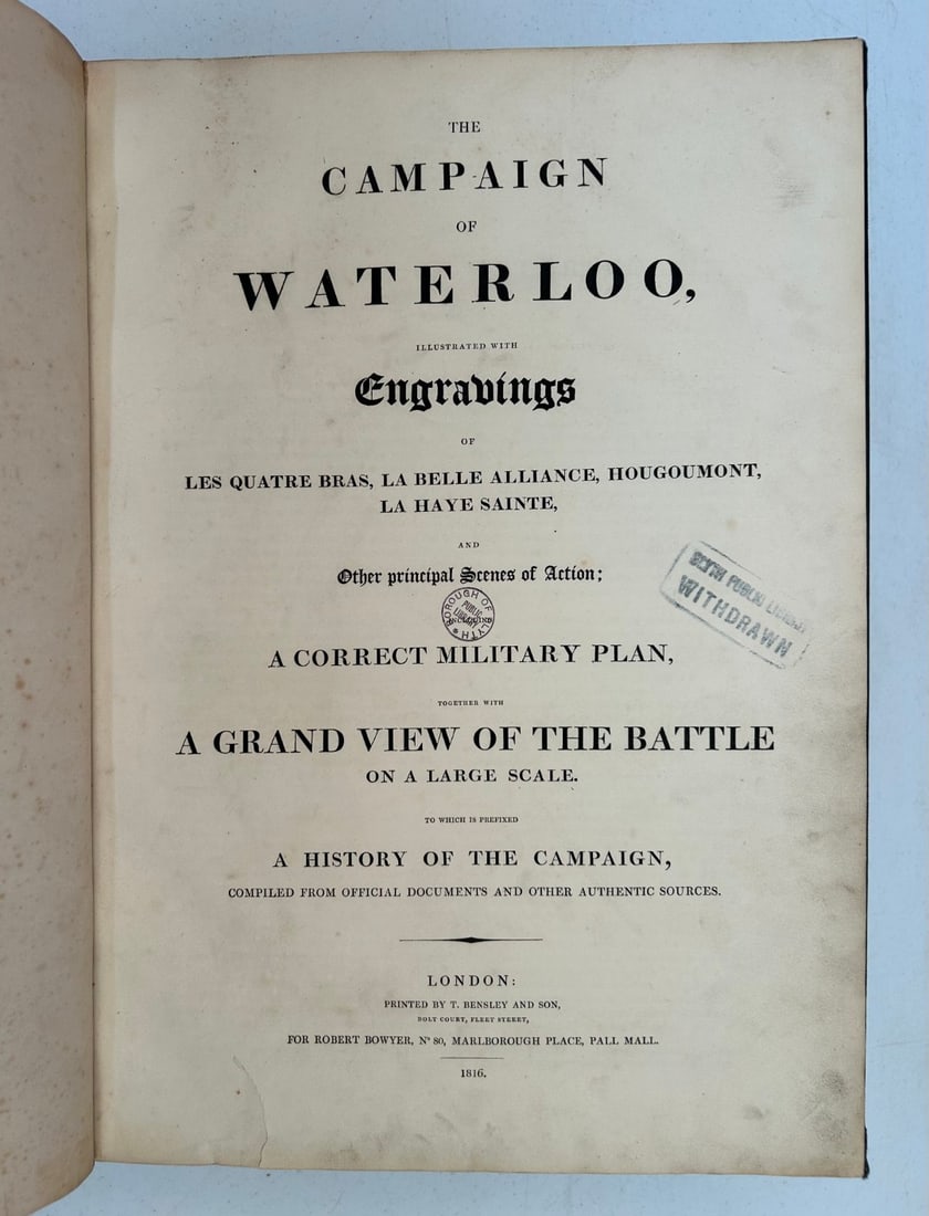 1 Oversized - The Campaign of Waterloo Illustrated (1 of 14)