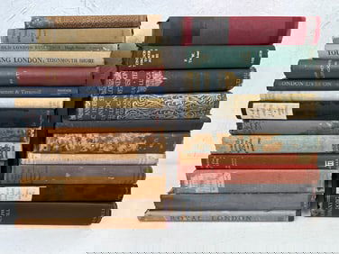25 Hardcover Antique and Vintage Books on London