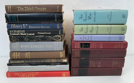 18 Hardcover Books Related to the Kings of England