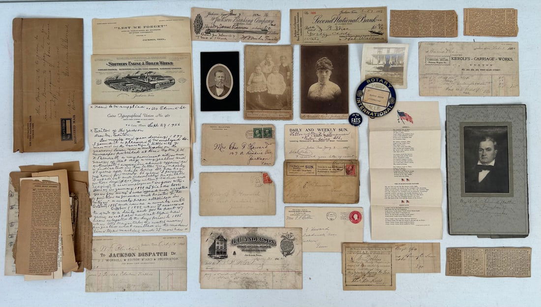 19th/20th Century Jackson, TN Ephemera Archive (1 of 4)