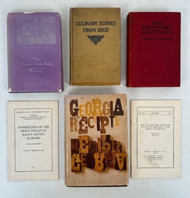 6 Old South Related Books and Cook Books