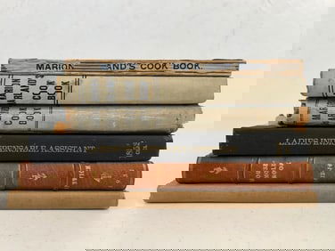 6 Reprint Antique Cook Books