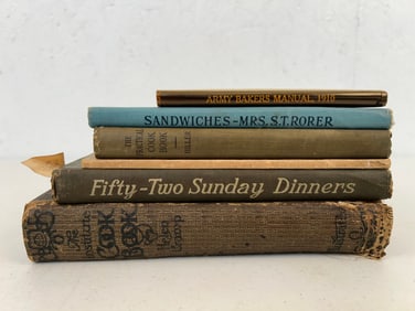 6 1910's Misc. Cookbooks
