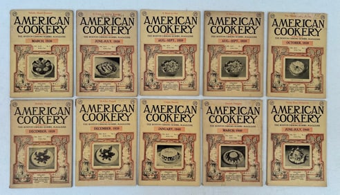 18 American Cookery Magazines