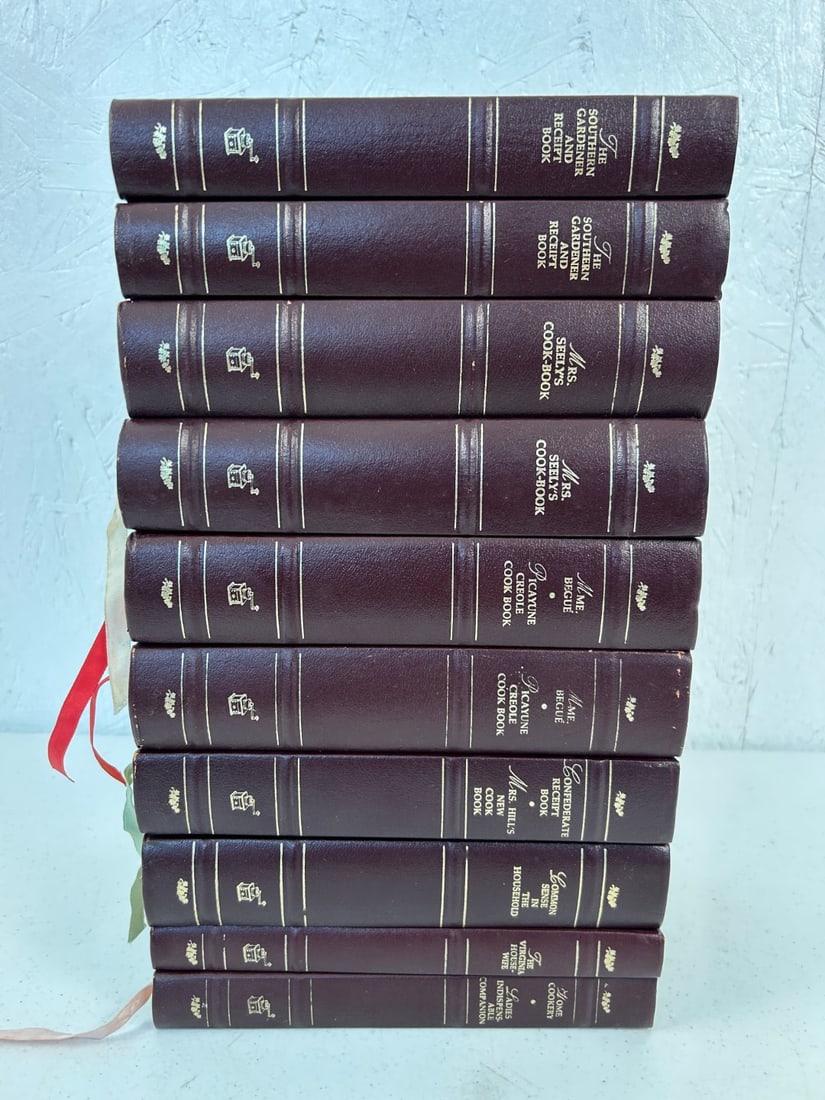 10 Antique American Cookbook Leather Bound Volumes (1 of 6)