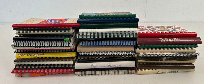 45 Spiral bound Tennessee Cookbooks and pamphlets