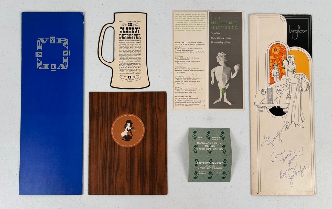 Vintage Playboy Club Menus and Ephemera (1 of 13)