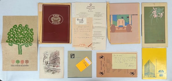 9 Vintage New York City Hotel Menus