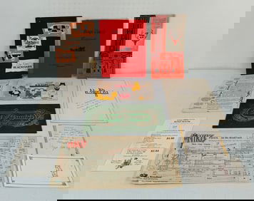 13 Misc. Chicago Menu's c. 1980's