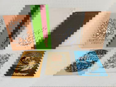 8 Los Angeles and San Diego Vintage Menu's