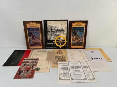 13 c. 1980's Boston Restaurant Menu's