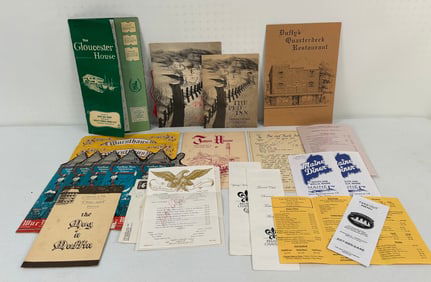 Misc. New England Restaurant Menus and Ephemera