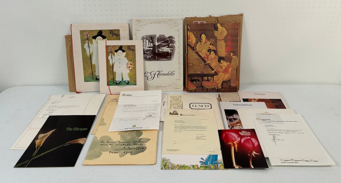 15 Asian Menus and Ephemera c. 1980's (1 of 9)