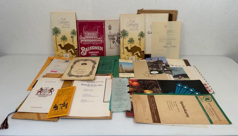Misc. International Restaurant Menus and Ephemera