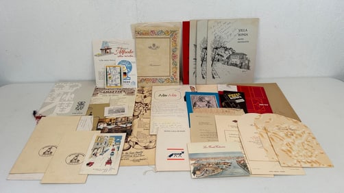 Misc. Signed Italy Restaurant Menus and Ephemera
