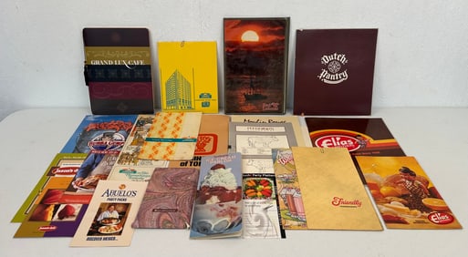 Misc. Chain Hotel and Restaurant Menus c. 1980's