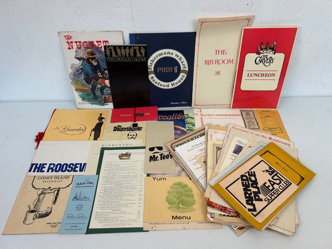 Misc. Vintage Restaurant Menus and Ephemera (1 of 17)