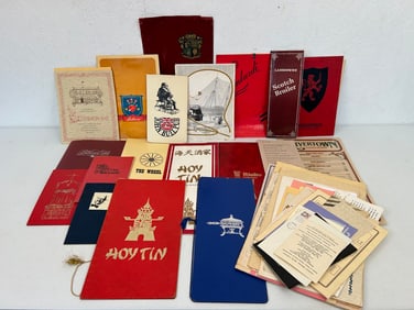 Misc. Vintage Restaurant Menus and Ephemera