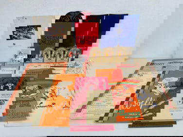 1 Signed Menus for Chez Panisse book & Misc Menus