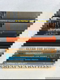 13 Hardcover Books on The Navy