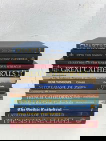 13 Hardcover Books on Cathedrals