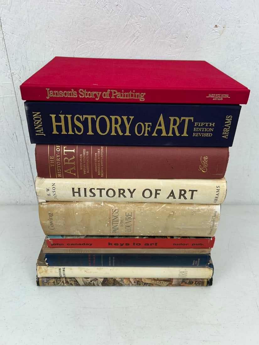 10 Hardcover Art and Art History Book: 10 Hardcover Art and Art History Book including Janson's Story of Painting by H.W. and Dora Jane Janson c. 1977; History of Art by H.W. Janson and Anthony F. Janson c. 1997 5th revised edition; The Hi