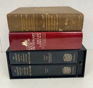 4 Extra Large Hardcover English Dictionaries