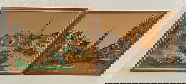 2 Framed Lithographs by Denis Paul Noyer (French)