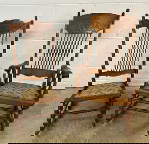 2 Oak Rocking Chairs