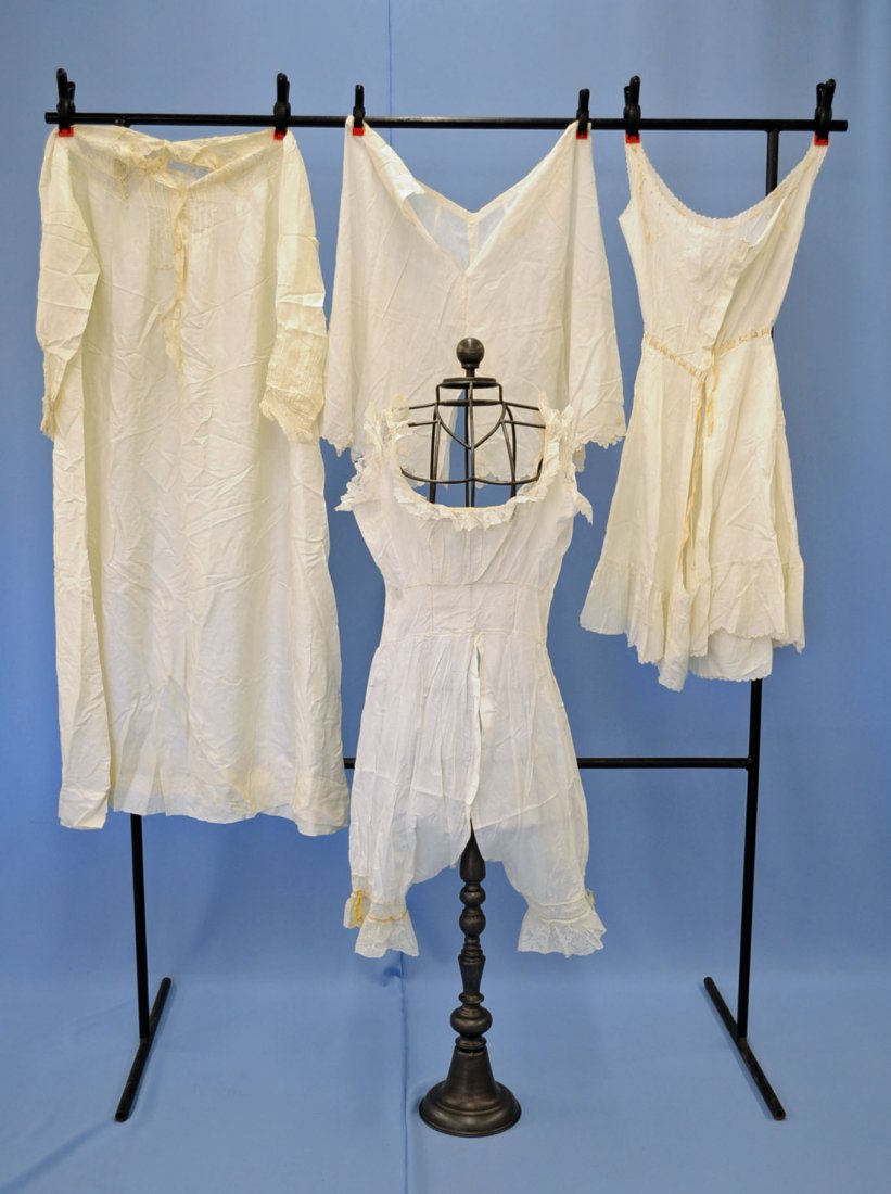 Edwardian Pantaloons, Chemise and Gown with Lace: Edwardian Pantaloons, Chemise and Gown with Lace.
