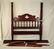 Victorian Walnut Finish Poster Bed w/ Canopy.
