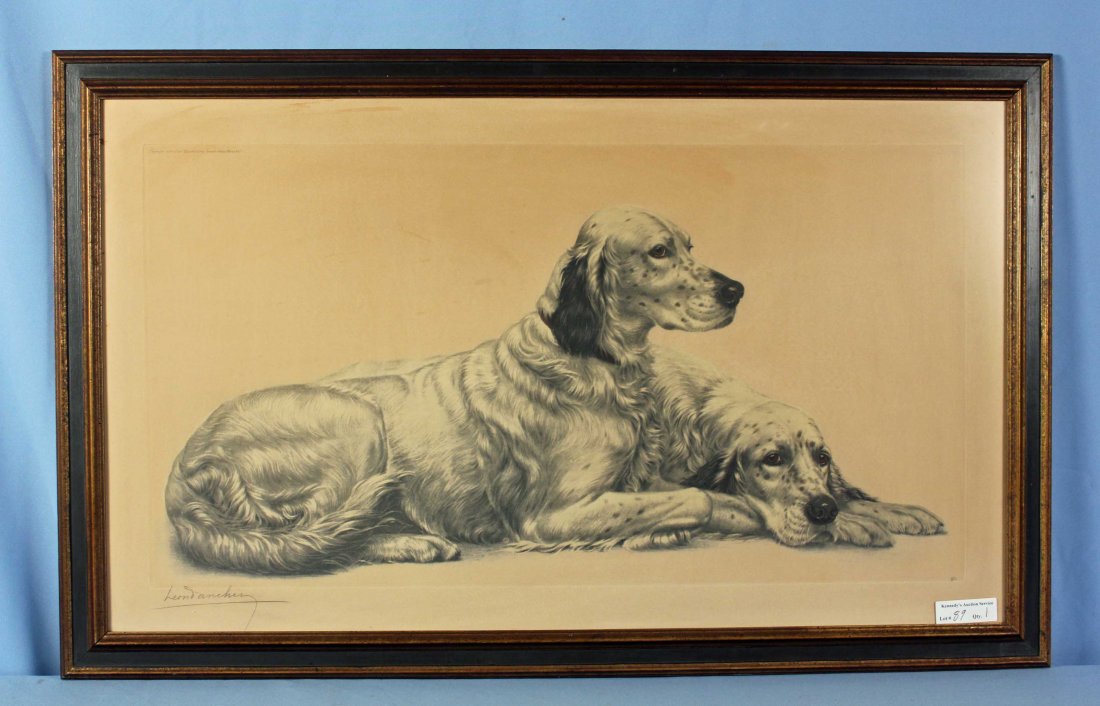 Leon Danchin (1887 - 1939) English Setter Print (1 of 6)