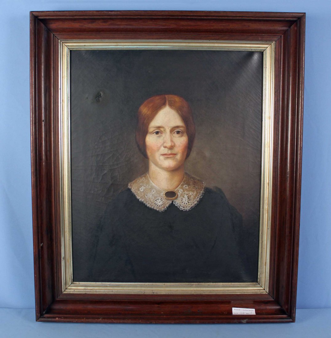 Mid 19th Century Half Portrait of Southern Lady (1 of 5)
