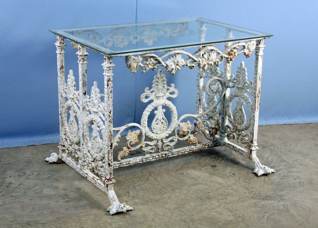Victorian Cast Iron Garden Table with Talon Feet (1 of 6)