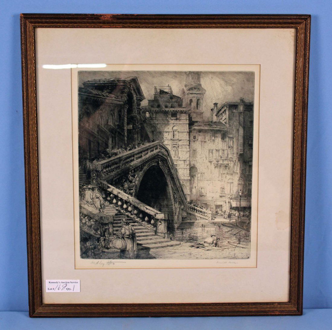 Hedley Fitton (1859-1929) Railto Bridge Etching (1 of 5)