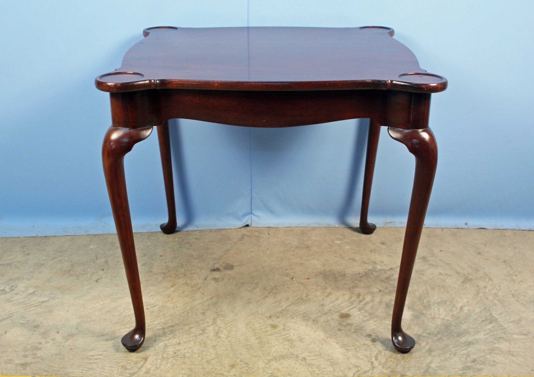 Biggs Furniture, Richmond, Va. Mahogany Game Table
