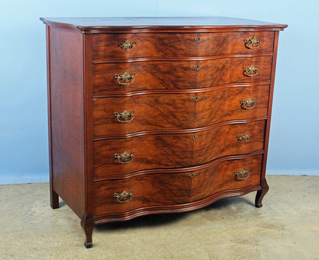 C. 1900 Walnut Chest of Drawers w/ Cedar Drawers (1 of 8)
