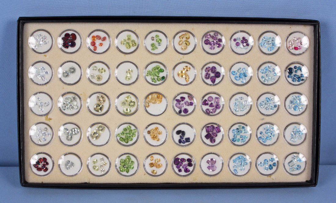 Loose Gemstone Collection 250 + w/  Display Tray (1 of 4)