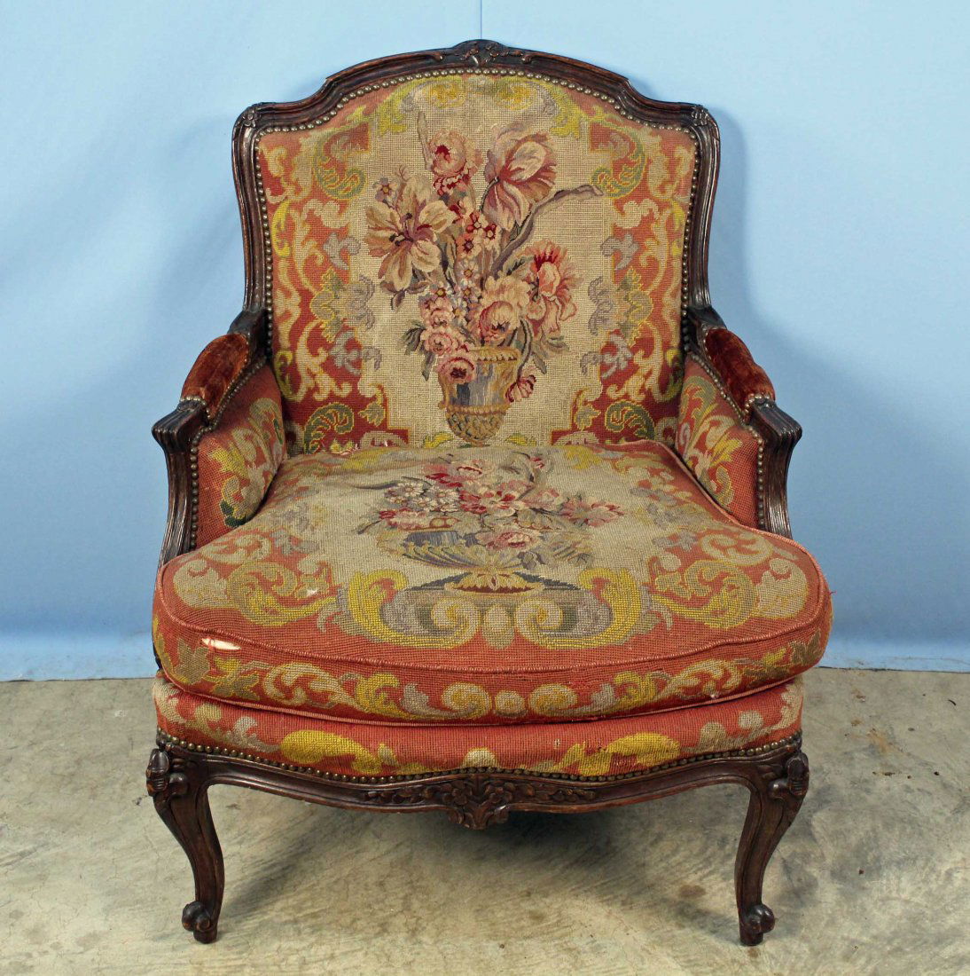 19th Century French Armchair with Needlepoint (1 of 8)