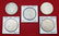 Four Peace & One Morgan Silver Dollars