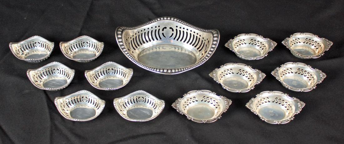 Webster Sterling Silver Nut Set & 6 Gorham Dishes (1 of 5)
