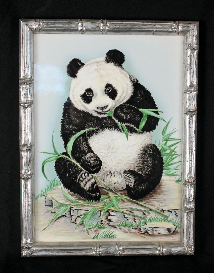 Boehm Porcelain Giant Panda Framed Plaque (1 of 4)
